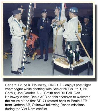 Gen. Holloway celebrates with the Senior NCOs.